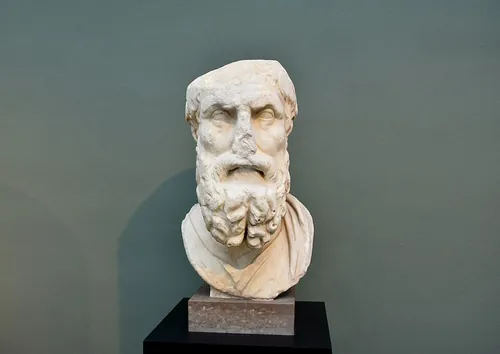 エピクロスの胸像（ギリシャ原作のローマ時代の複製）